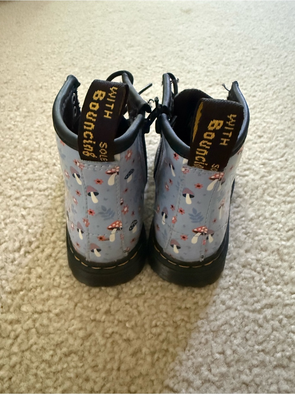 Dr. Martens 1460 T Toddler Boots – Size US 7 (UK 6) – Mushroom Floral Print - Picture 2 of 4